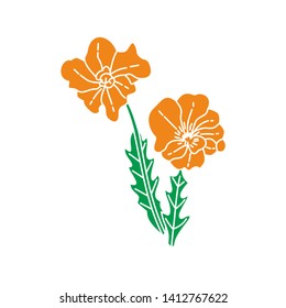 Flower Leaf Illustration Design Template Vector