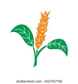 Flower Leaf Illustration Design Template Vector