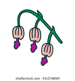 Flower Leaf Illustration Design Template Vector