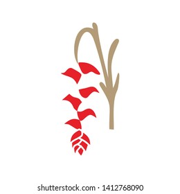 Flower Leaf Illustration Design Template Vector