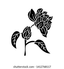 Flower Leaf Illustration Design Template Vector