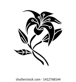 Flower Leaf Illustration Design Template Vector