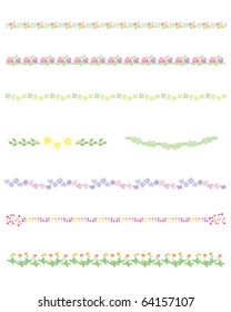 flower and leaf line