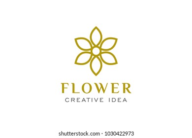 Flower Leaf Logo Icon Template Stock Vector (Royalty Free) 1030422973 ...