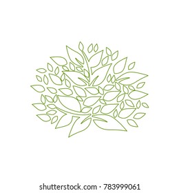 Flower and Leaf logo.modern template design.vector icon illustration - Vector