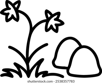 Flower and Leaf nature icon flat style illustration, Plant growth from seed to sprout and flower. Seedling gardening plant. Sprouts, plants, trees growing icons