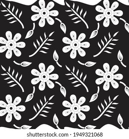 flower and leaf  pattern  for background, texture, tile, fabric print and more use