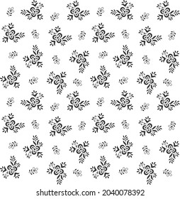 Flower leaf pattern for background. texture. tile. fabric print. paper print. gift wrapping paper.