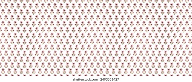 Flower with leaf pattern design