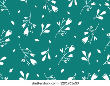 Flower and Leaf Pattern, Nature seamless design