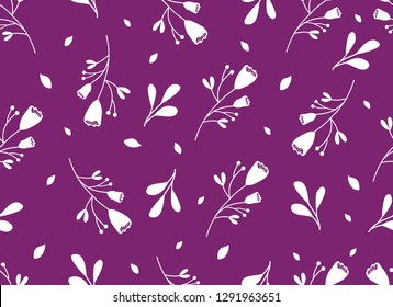 Flower and Leaf Pattern, Nature seamless design