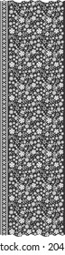 flower and leaf pattern  use in background. texture. tile. border. fabric print. paper print.