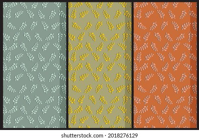 flower leaf pattern vector image. This image can also be used as a batik motif. This leaf flower vector is available in several color choices and can be re-edited. can be used for background page. etc