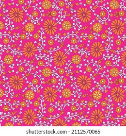 Flower leaf pattern. flower vector, trendy design.