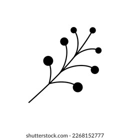 flower and leaf simple icon