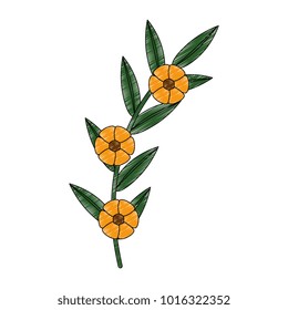 flower and leafs floral decoration