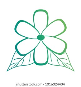 flower and leafs floral decoration