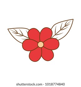 flower and leafs floral decoration