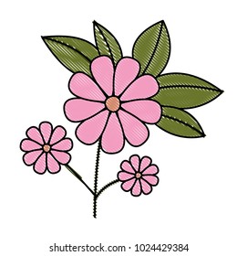 flower and leafs floral decoration