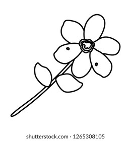 flower with leafs icon
