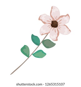 flower with leafs icon