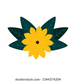 flower with leafs icon