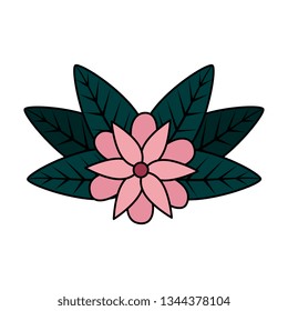 flower with leafs icon