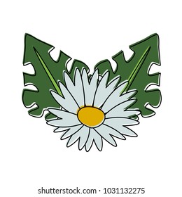 Flower with leaves