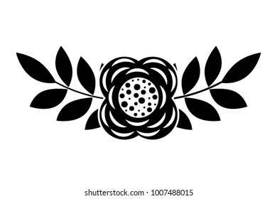 flower and leaves floral botanical natural spring image