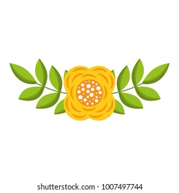 flower and leaves floral botanical natural spring image