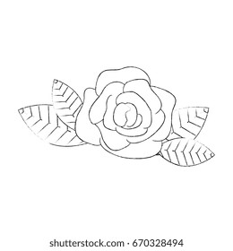 flower and leaves icon