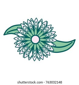flower with leaves icon