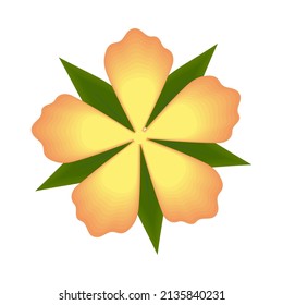 Blume und Laubsymbol einzeln