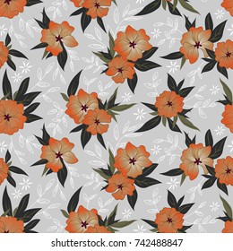 flower and leaves pattern
