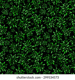 Flower Leaves Pattern Background Vector Illustration EPS10