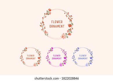 Flower and leaves vector decorative greeting card or invitation design background