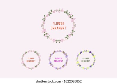 Flower and leaves vector decorative greeting card or invitation design background