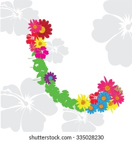 Flower letter L