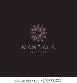 Vector de la plantilla de diseño del logotipo de la carta FLOWER. Logo del vector de conexión abstracta FLOWER Business. Logotipo de círculo de iconos FLOWER.
