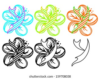flower letter Y