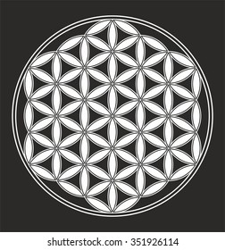 Flower Life Intersecting Circles Forming Stock Vector Royalty Free Flower Life Intersecting Circles Forming Stock Vector Royalty Free