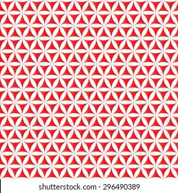 flower of life background red