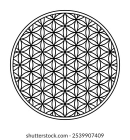Flor de la vida, geometría esotérica, armonía de la naturaleza y el espíritu