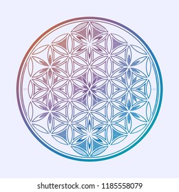 Flower of Life - intersecting circles forming.