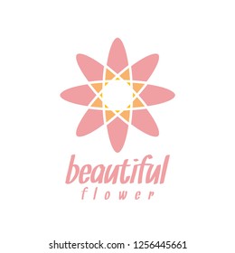 Flower of life logo design template vector illustration