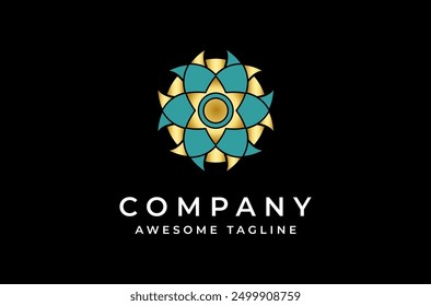 flower of life ornament for Artistic Luxury beautiful jewelry logo design