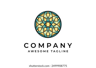 flower of life ornament for Artistic Luxury beautiful jewelry logo design