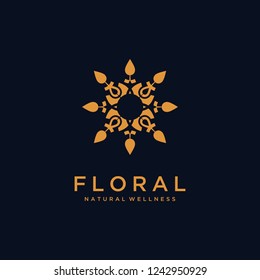 Flower of Life Pattern Logo design 