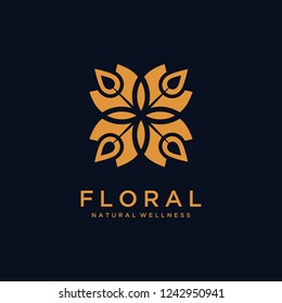 Flower of Life Pattern Logo design 