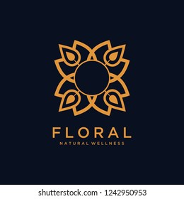 Flower of Life Pattern Logo design 